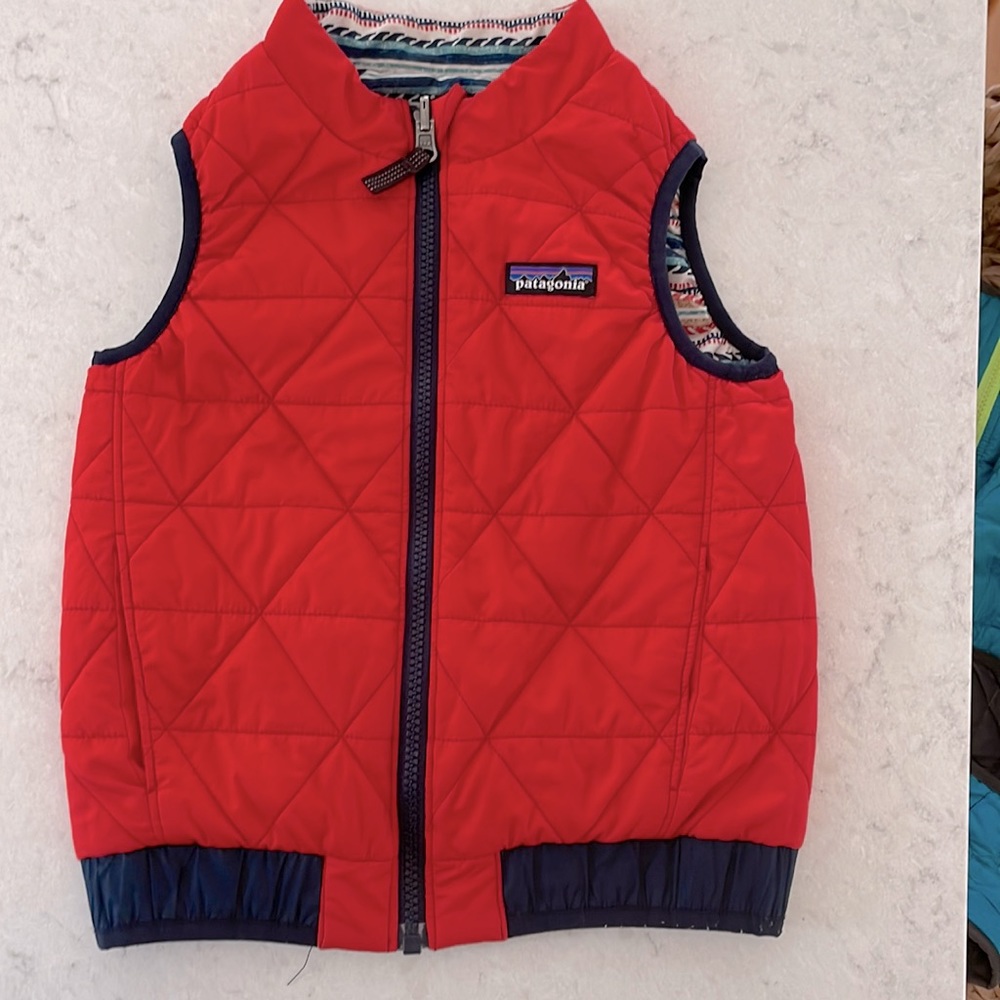 Patagonia down vest, reversible